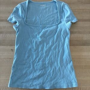 Old Navy Women's Sky Blue Short Sleeve Tee